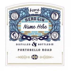 Hero Gin label